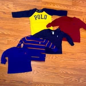 Ralph Lauren Baby Boy Long Sleeve TShirt Bundle